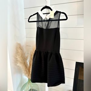 NWT Maje Black Dress E14 EPONIME 251703 Neoprene